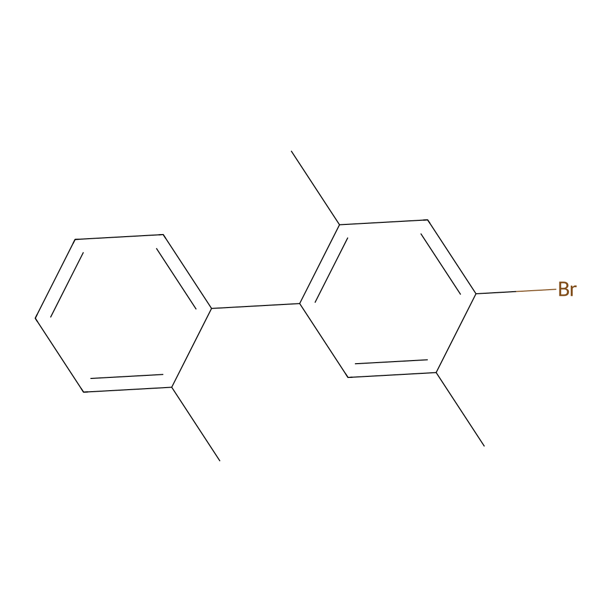 4-Bromo-2,2',5-trimethyl-1,1'-biphenyl molecular structure, CAS 2193102-01-9