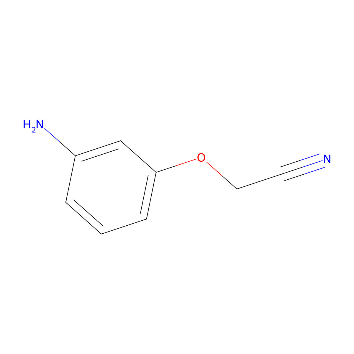 2-(3-Aminophenoxy)acetonitrile molecular structure, CAS 219312-01-3