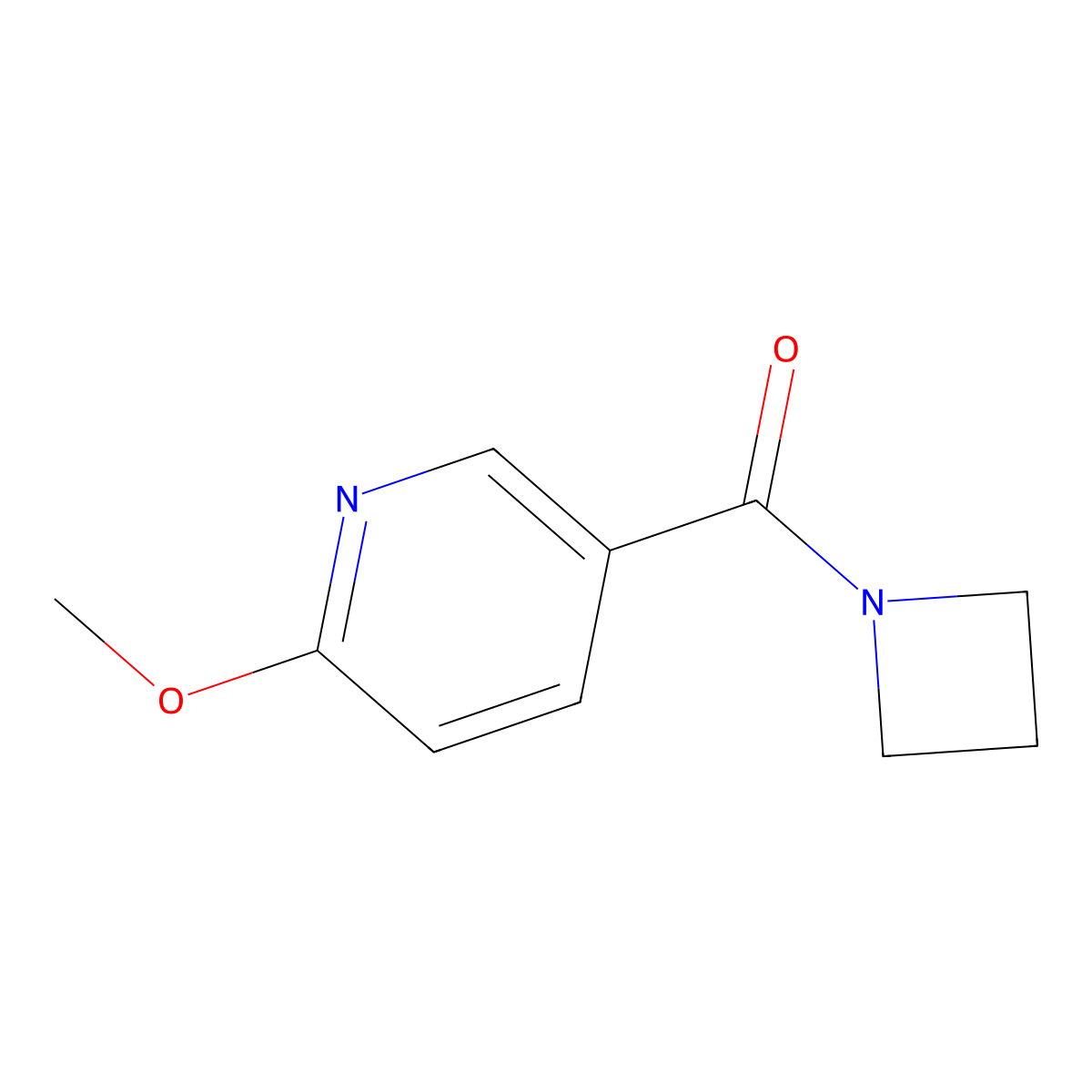 5-(Azetidine-1-carbonyl)-2-methoxypyridine molecular structure, CAS 2194216-78-7