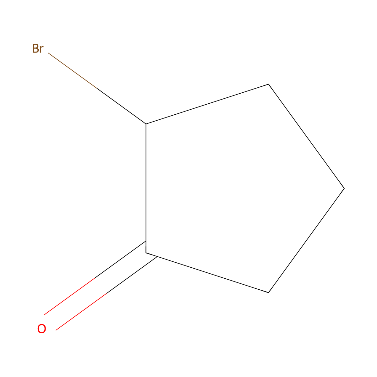 2-Bromocyclopentanone molecular structure, CAS 21943-50-0