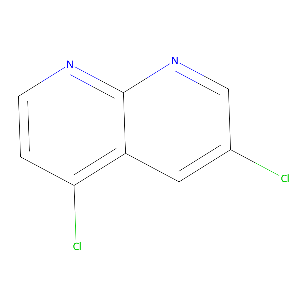 3,5-Dichloro-1,8-naphthyridine molecular structure, CAS 2194550-34-8