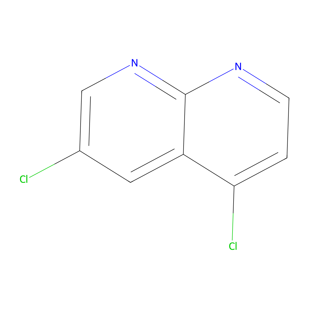 3,5-Dichloro-1,8-naphthyridine molecular structure, CAS 2194550-34-8
