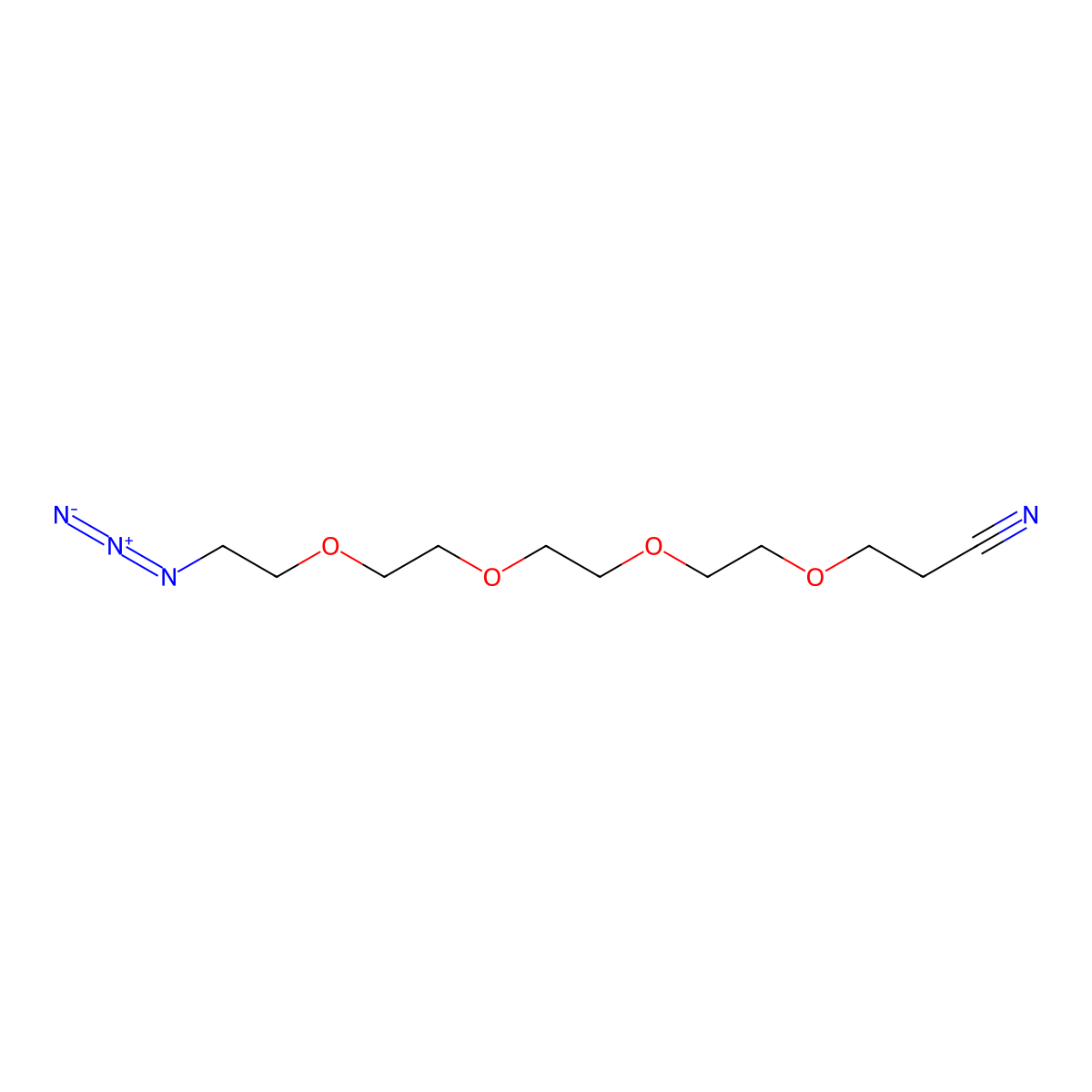 Azido-PEG4-nitrile molecular structure, CAS 2194563-82-9