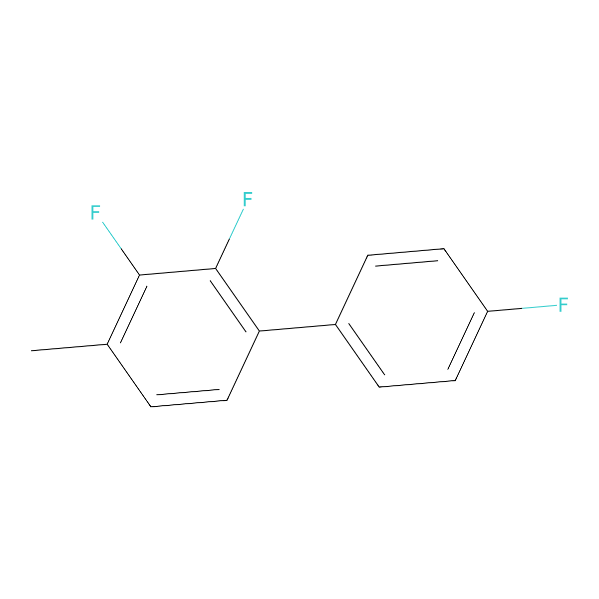 2,3,4'-Trifluoro-4-methyl-1,1'-biphenyl molecular structure, CAS 2194613-72-2