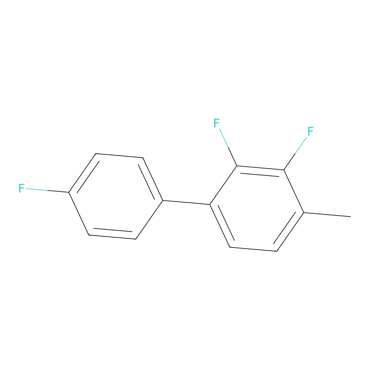 2,3,4'-Trifluoro-4-methyl-1,1'-biphenyl molecular structure, CAS 2194613-72-2