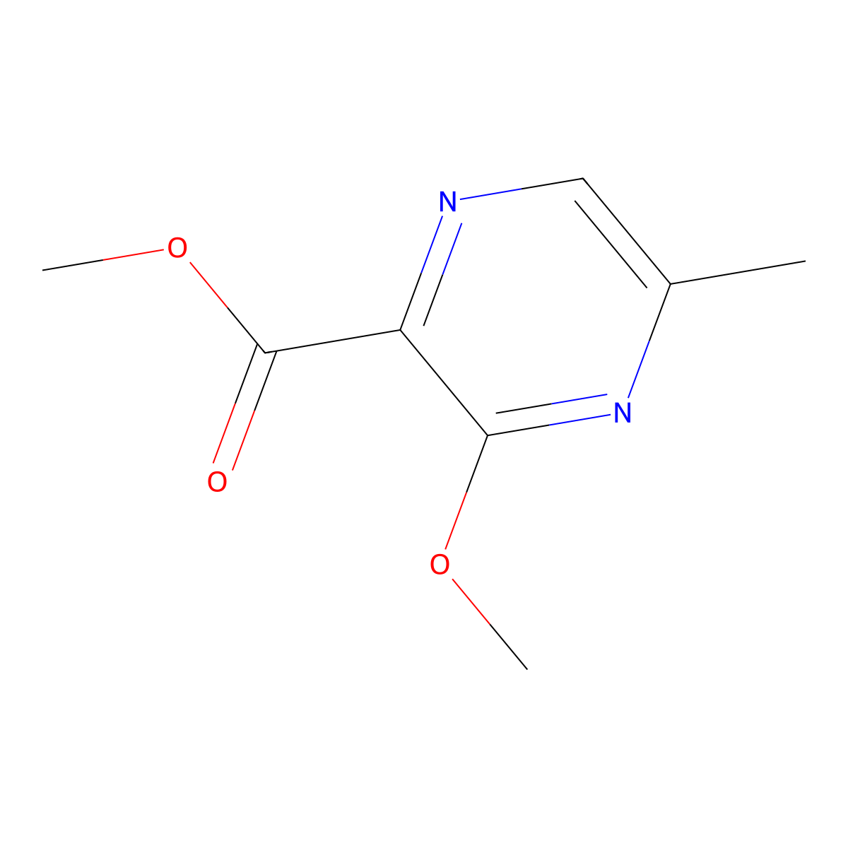 Methyl 3-methoxy-5-methylpyrazine-2-carboxylate molecular structure, CAS 219474-99-4