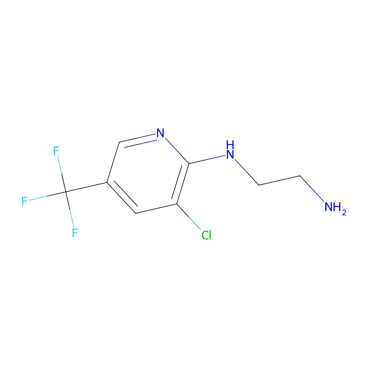N1-[3-Chloro-5-(trifluoromethyl)-2-pyridinyl]-1,2-ethanediamine molecular structure, CAS 219478-19-0