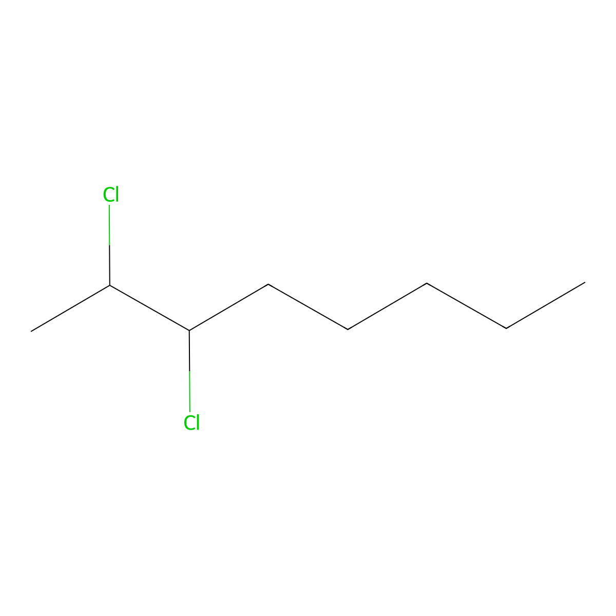 2,3-Dichlorooctane molecular structure, CAS 21948-47-0