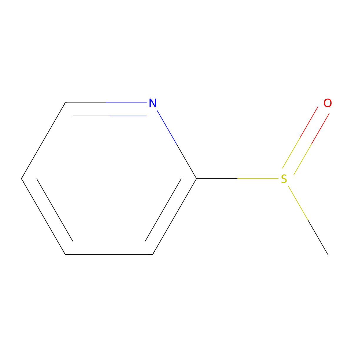 2-(Methylsulfinyl)pyridine molecular structure, CAS 21948-75-4