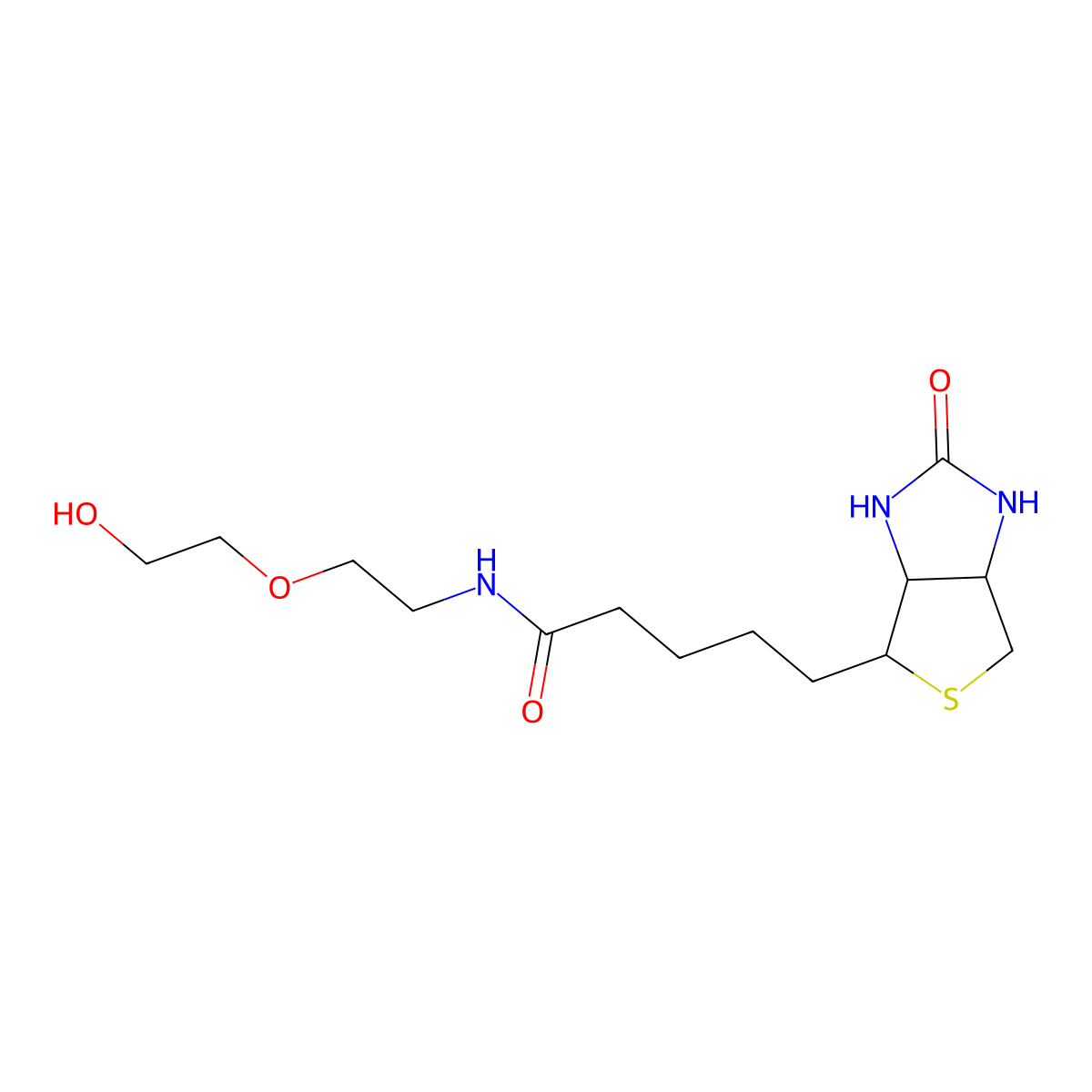 Biotin-peg-OH molecular structure, CAS 219484-77-2