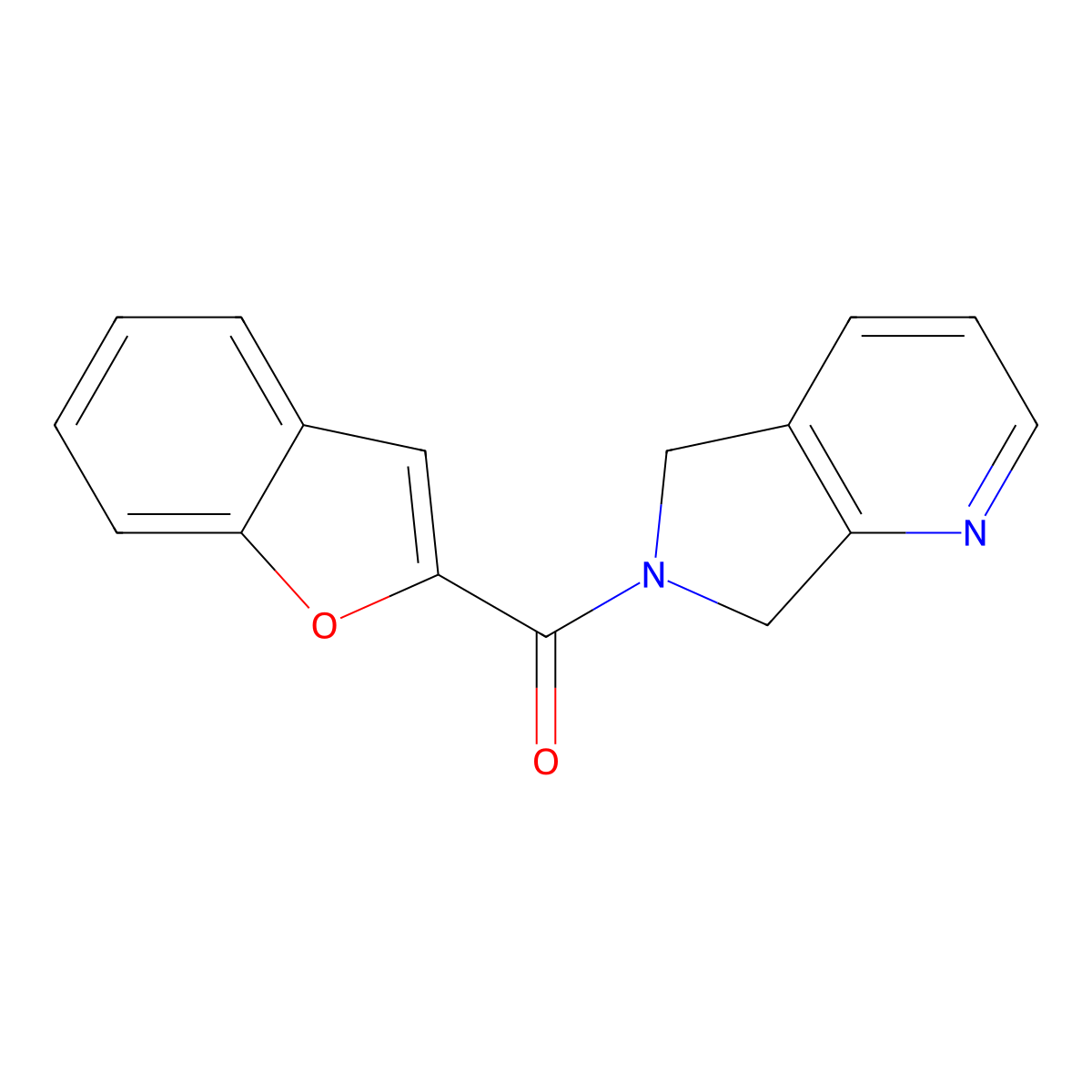 benzofuran-2-yl(5H-pyrrolo[3,4-b]pyridin-6(7H)-yl)methanone molecular structure, CAS 2194844-43-2