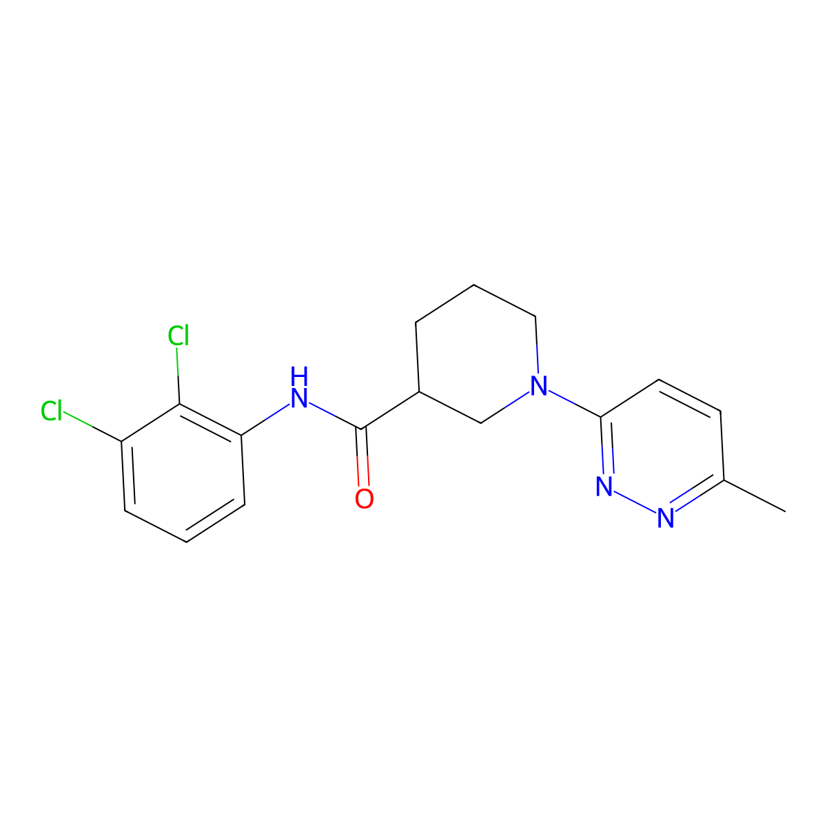 N-(2,3-dichlorophenyl)-1-(6-methylpyridazin-3-yl)piperidine-3-carboxamide molecular structure, CAS 2194845-16-2