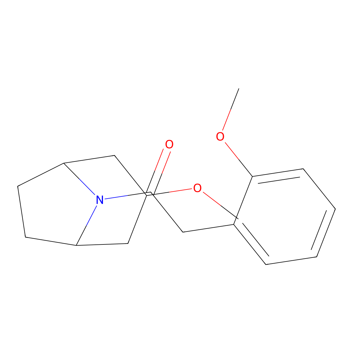 1-{3-Methoxy-8-azabicyclo[3.2.1]octan-8-yl}-2-(2-methoxyphenyl)ethan-1-one molecular structure, CAS 2194847-73-7