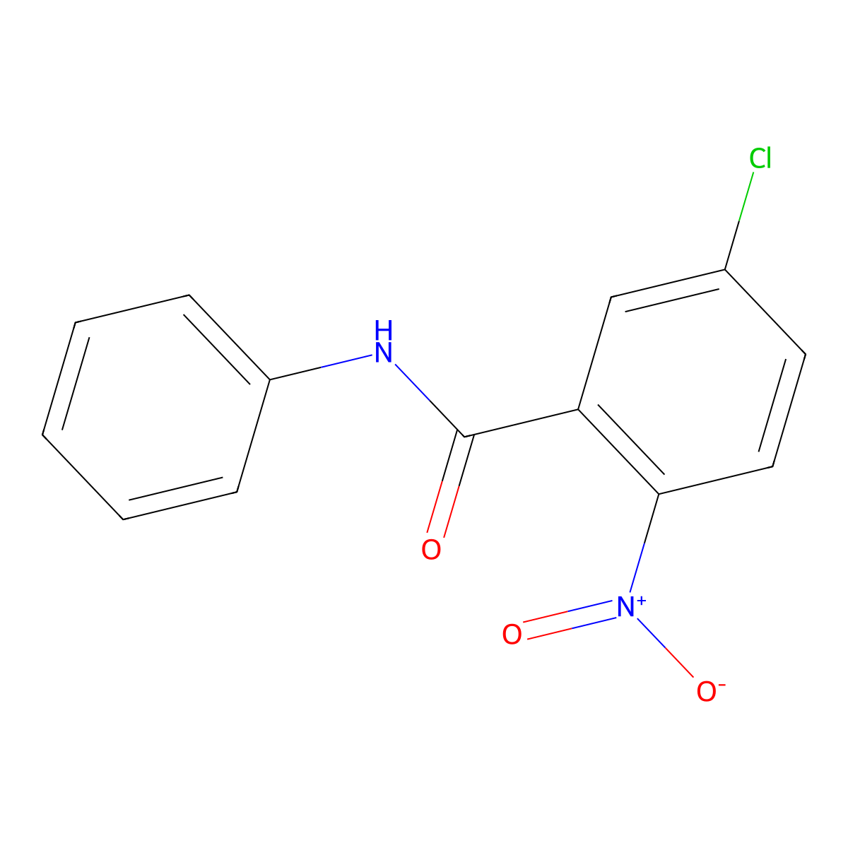 5-chloro-2-nitro-N-phenylbenzamide molecular structure, CAS 219487-62-4
