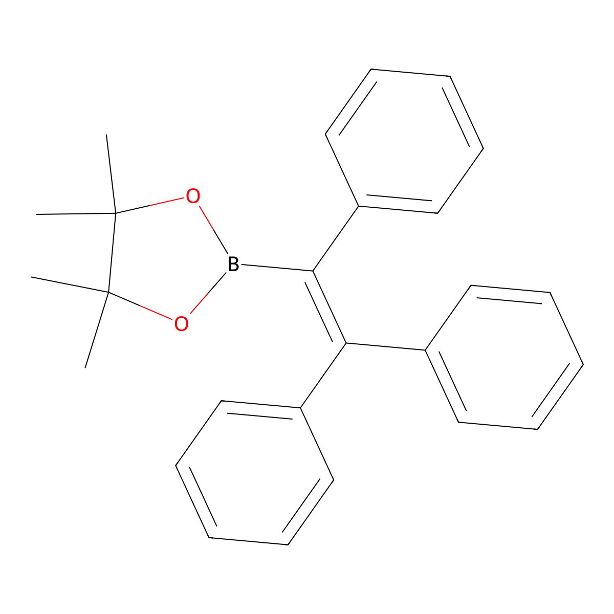 4,4,5,5-Tetramethyl-2-(1,2,2-triphenylvinyl)-1,3,2-dioxaborolane molecular structure, CAS 219488-97-8