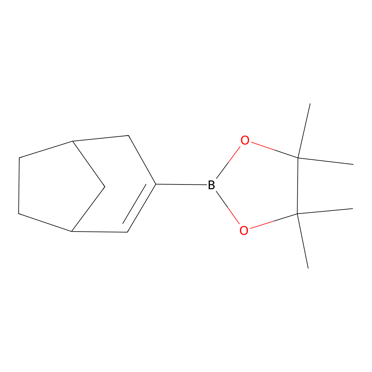 2-{Bicyclo[3.2.1]oct-2-en-3-yl}-4,4,5,5-tetramethyl-1,3,2-dioxaborolane molecular structure, CAS 219489-11-9