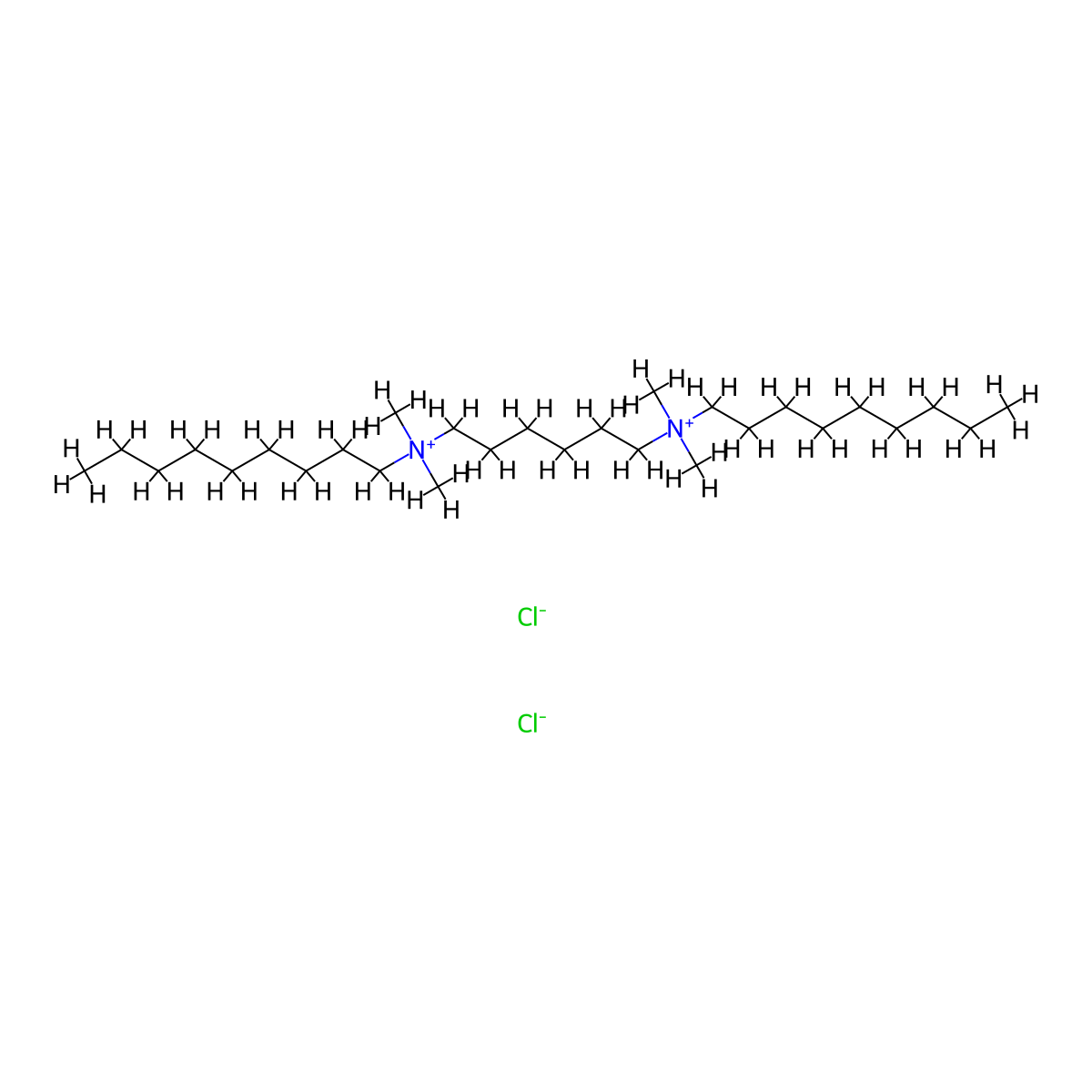 Ammonium, hexamethylenebis(dimethylnonyl-, dichloride molecular structure, CAS 21949-04-2