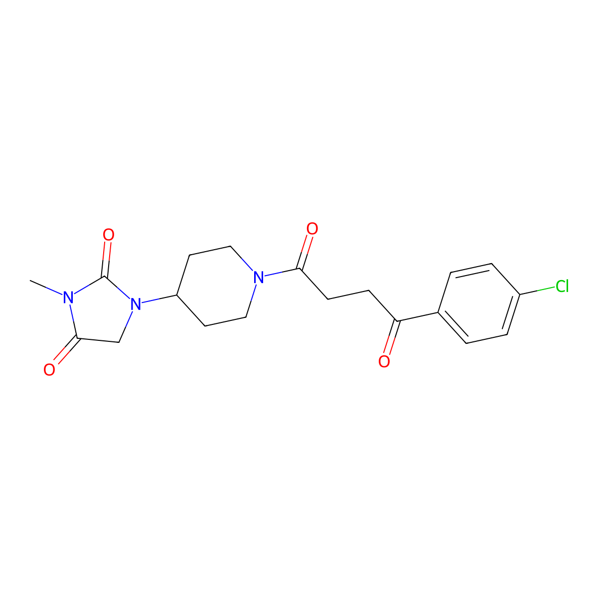 1-(1-(4-(4-Chlorophenyl)-4-oxobutanoyl)piperidin-4-yl)-3-methylimidazolidine-2,4-dione molecular structure, CAS 2194901-92-1