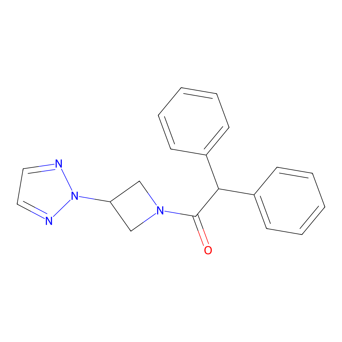 1-(3-(2H-1,2,3-triazol-2-yl)azetidin-1-yl)-2,2-diphenylethan-1-one molecular structure, CAS 2194903-51-8