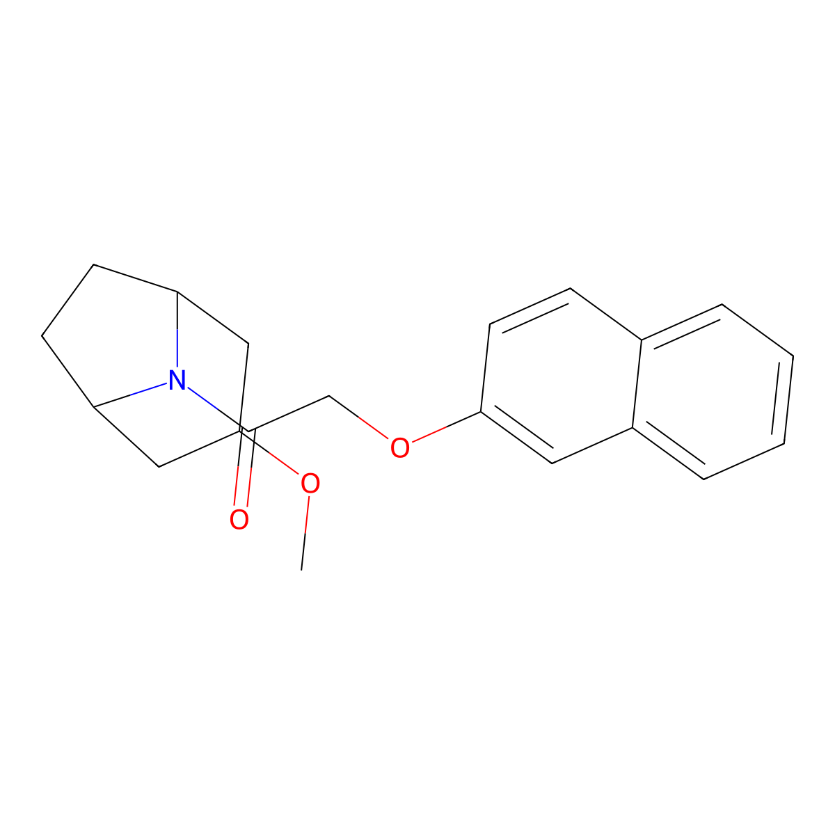 1-((1R,5S)-3-methoxy-8-azabicyclo[3.2.1]octan-8-yl)-2-(naphthalen-2-yloxy)ethanone molecular structure, CAS 2194903-64-3
