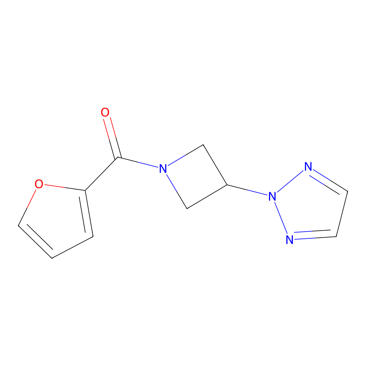 2-[1-(furan-2-carbonyl)azetidin-3-yl]-2H-1,2,3-triazole molecular structure, CAS 2194909-97-0