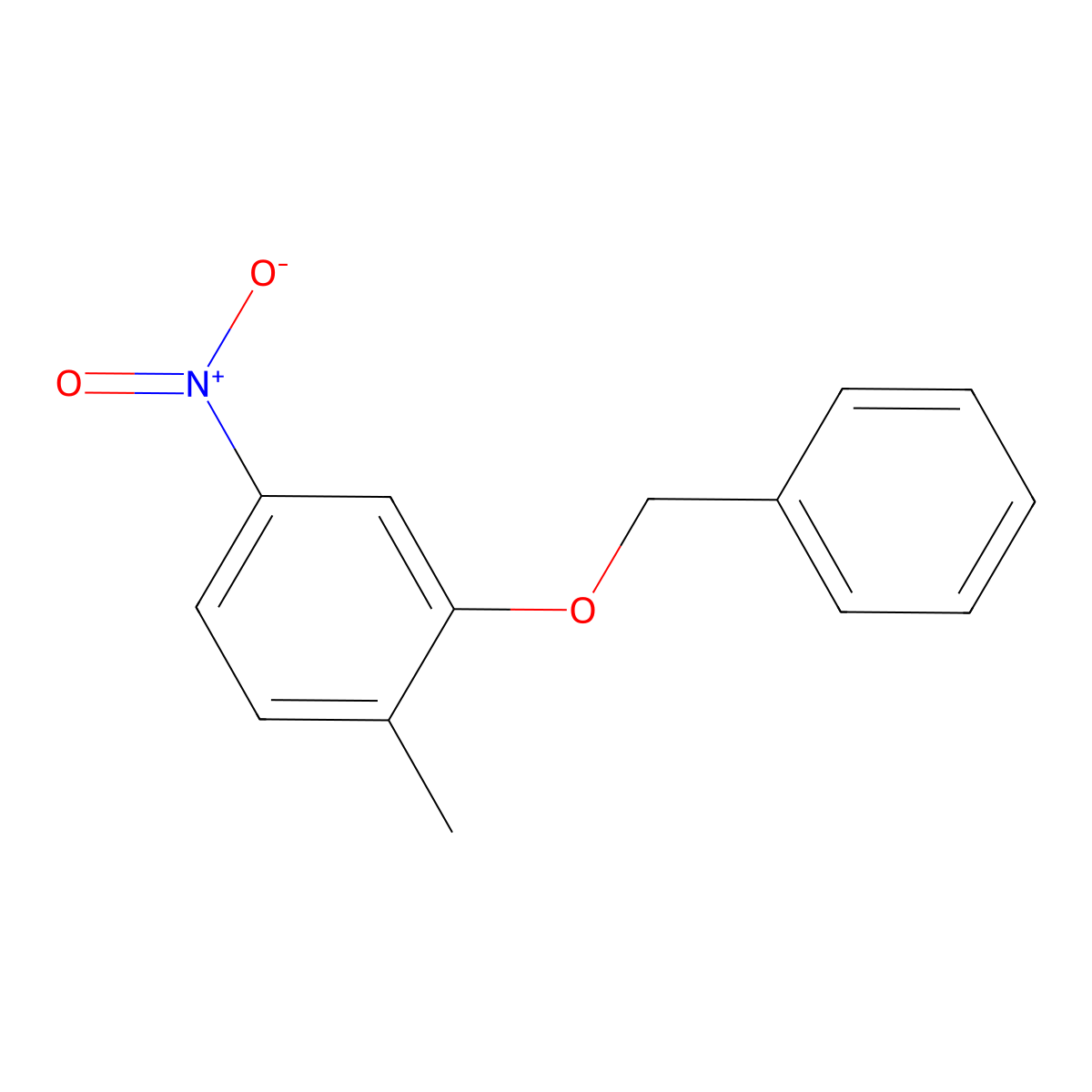 2-Benzyloxy-1-methyl-4-nitro-benzene molecular structure, CAS 219492-11-2
