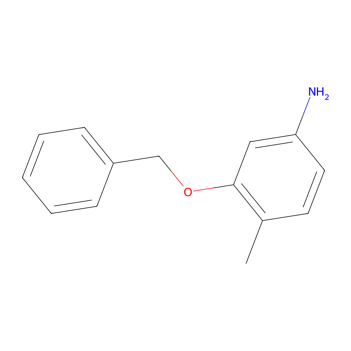 3-Benzyloxy-4-methyl-phenylamine molecular structure, CAS 219492-12-3