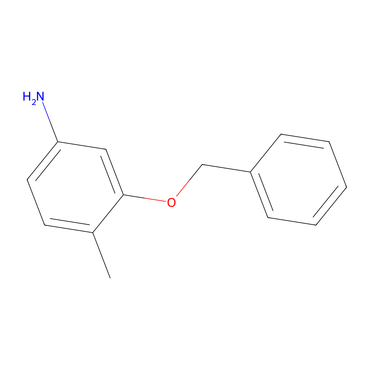 3-Benzyloxy-4-methyl-phenylamine molecular structure, CAS 219492-12-3
