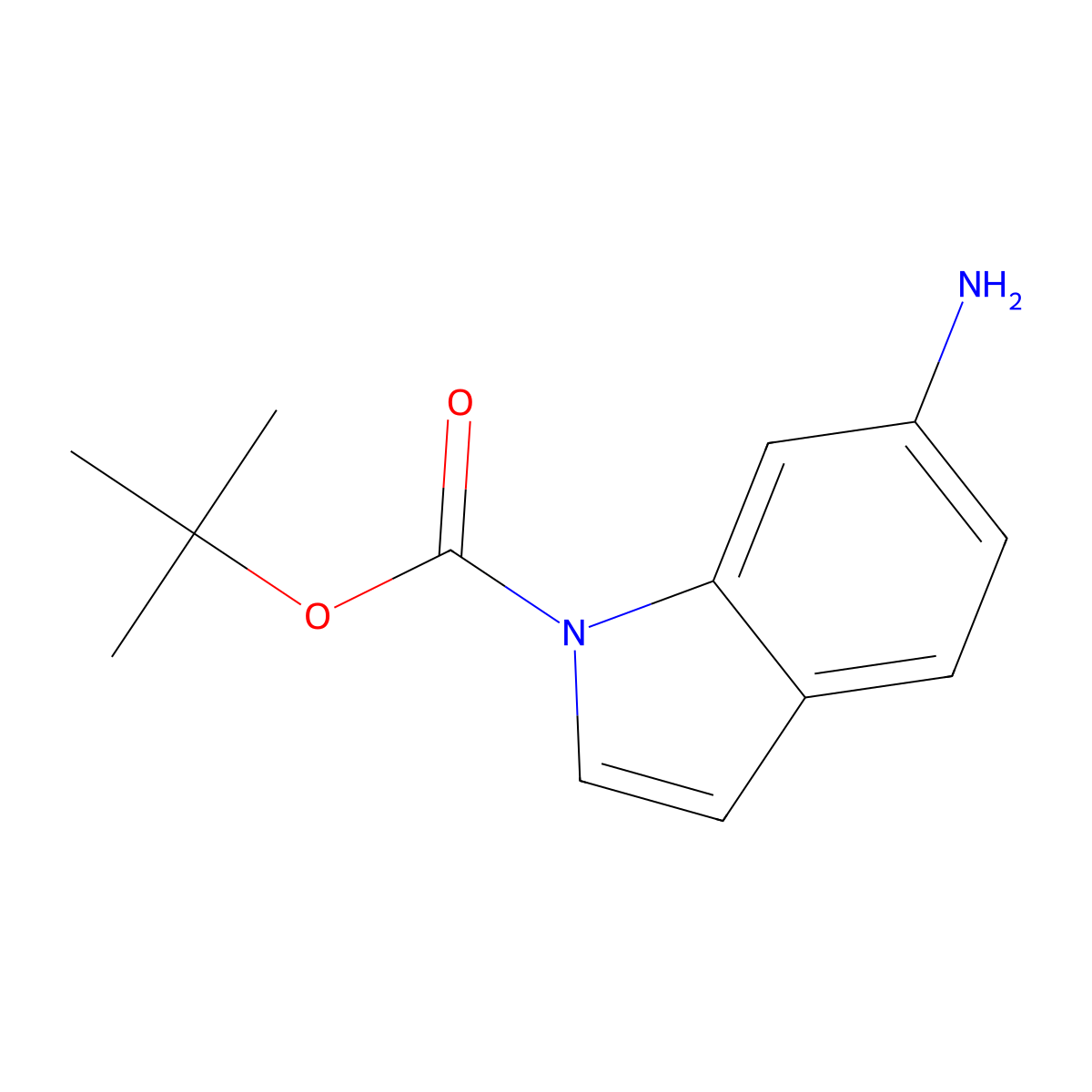 tert-Butyl 6-amino-1H-indole-1-carboxylate molecular structure, CAS 219508-62-0