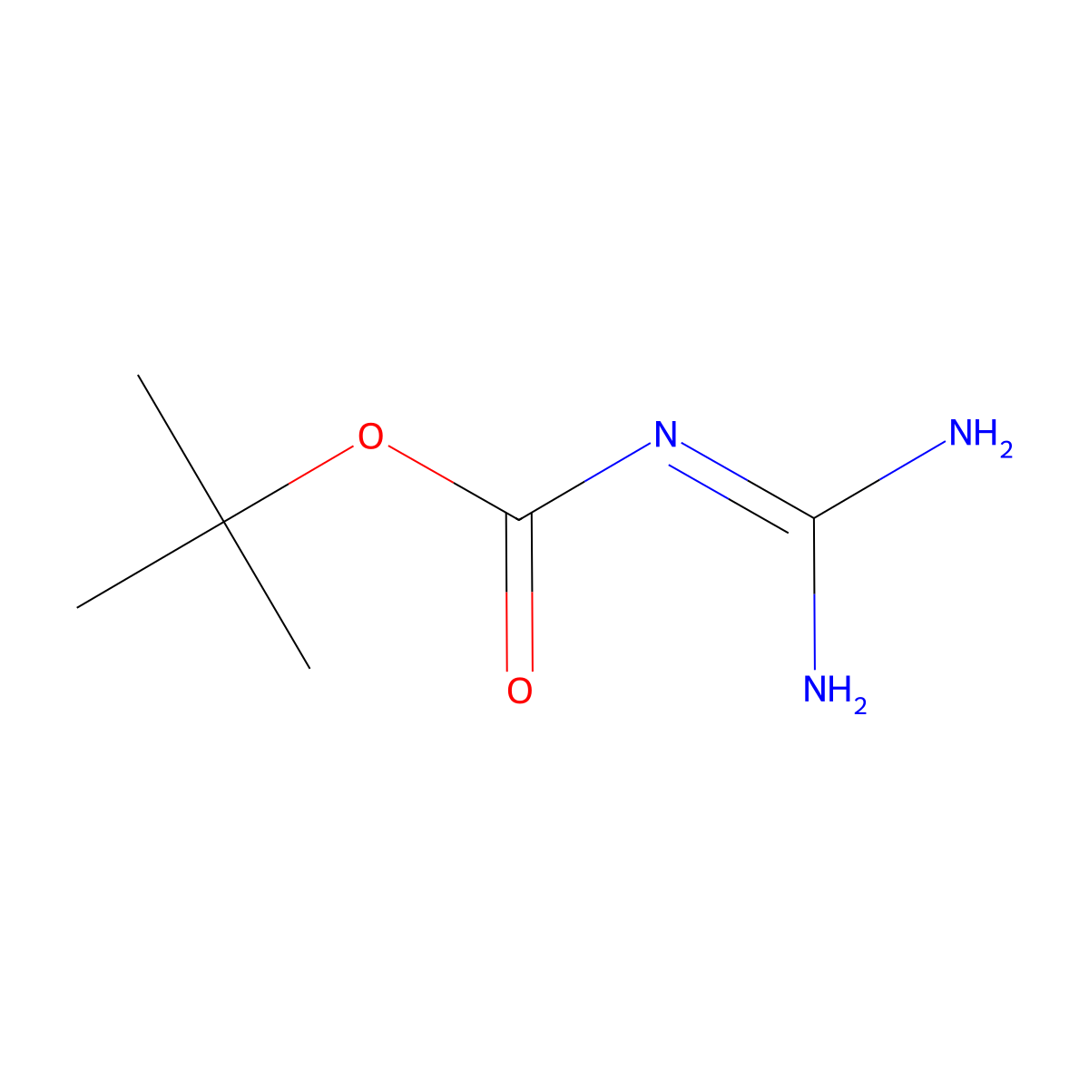 1-(tert-Butoxycarbonyl)guanidine molecular structure, CAS 219511-71-4