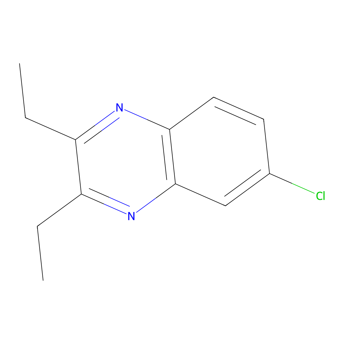 6-Chloro-2,3-diethylquinoxaline molecular structure, CAS 219528-53-7