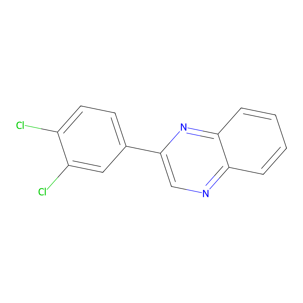 2-(3,4-Dichlorophenyl)quinoxaline molecular structure, CAS 219539-74-9