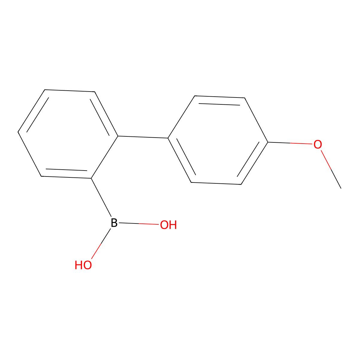 2-(4-Methoxyphenyl)phenylboronic Acid molecular structure, CAS 219540-53-1