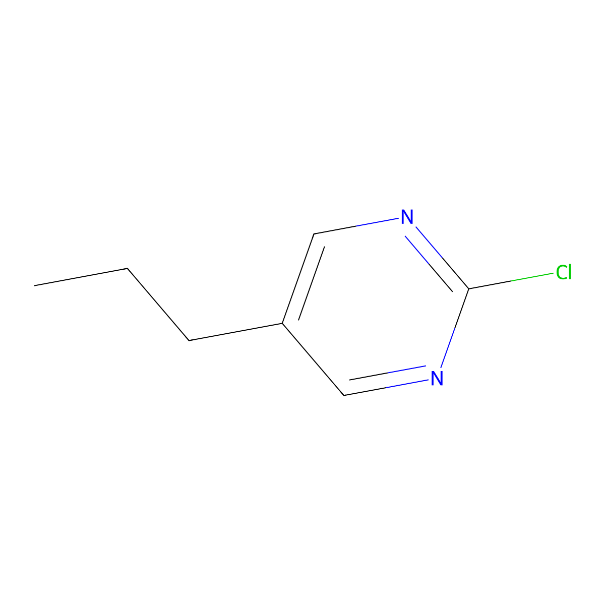 2-Chloro-5-propylpyrimidine molecular structure, CAS 219555-98-3
