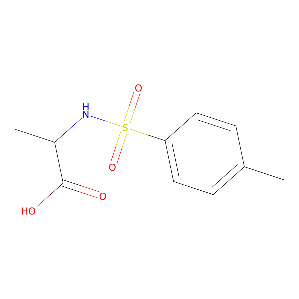 N-Tosyl-L-alanine molecular structure, CAS 21957-58-4