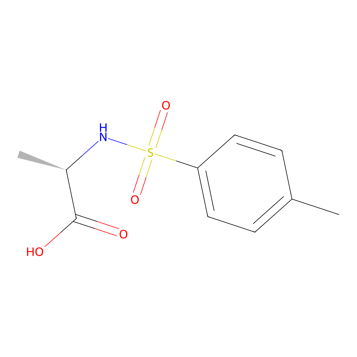 N-Tosyl-L-alanine molecular structure, CAS 21957-58-4