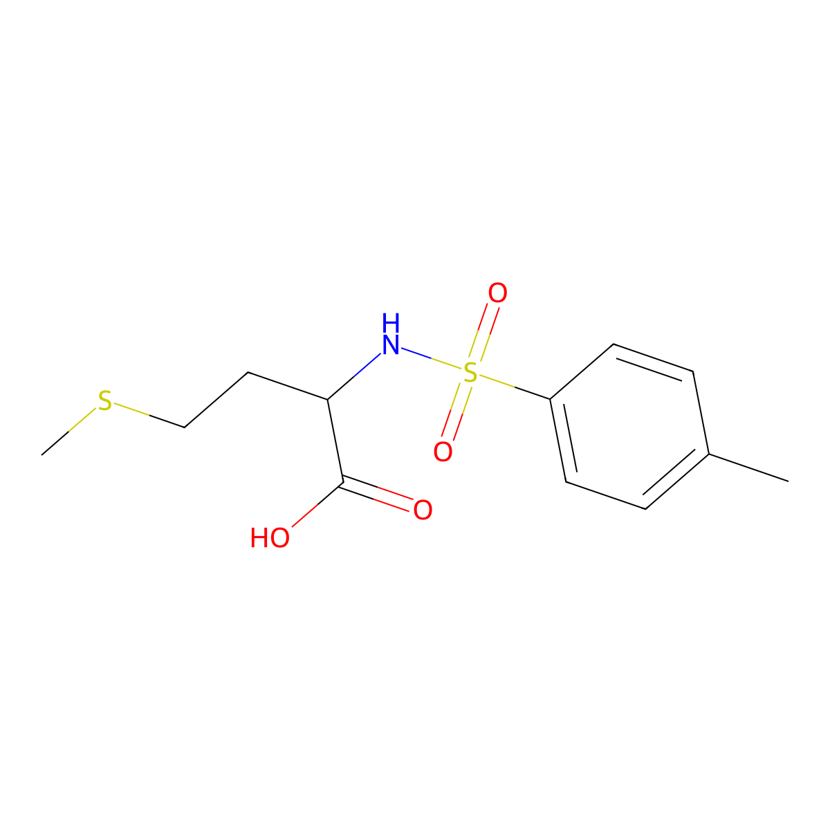 Tosyl-L-methionine molecular structure, CAS 21957-62-0