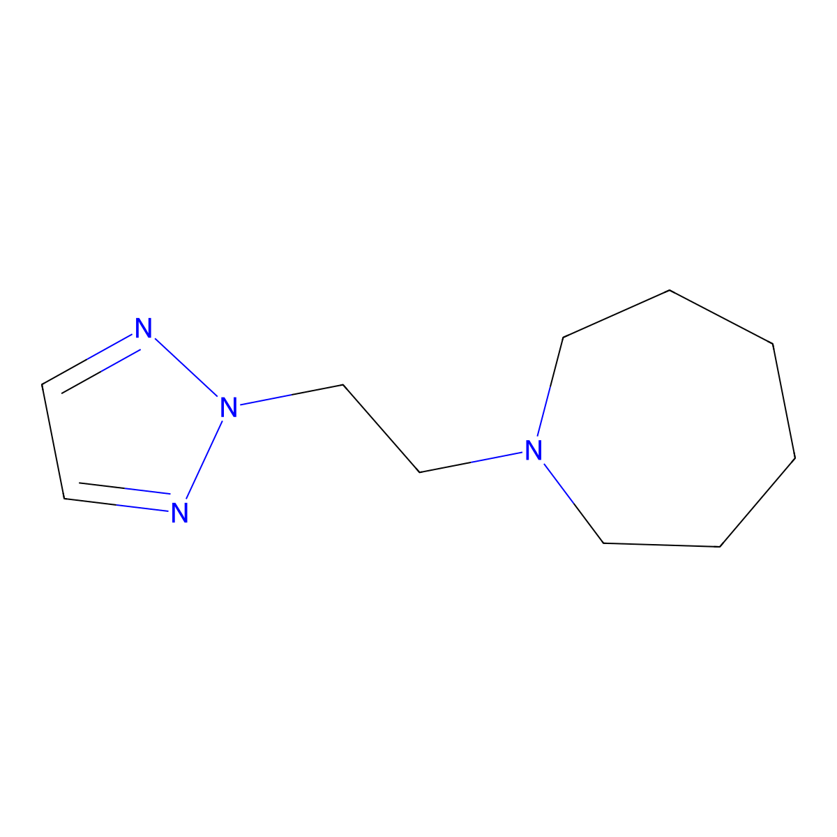 1-[2-(2H-1,2,3-triazol-2-yl)ethyl]azepane molecular structure, CAS 2195810-05-8