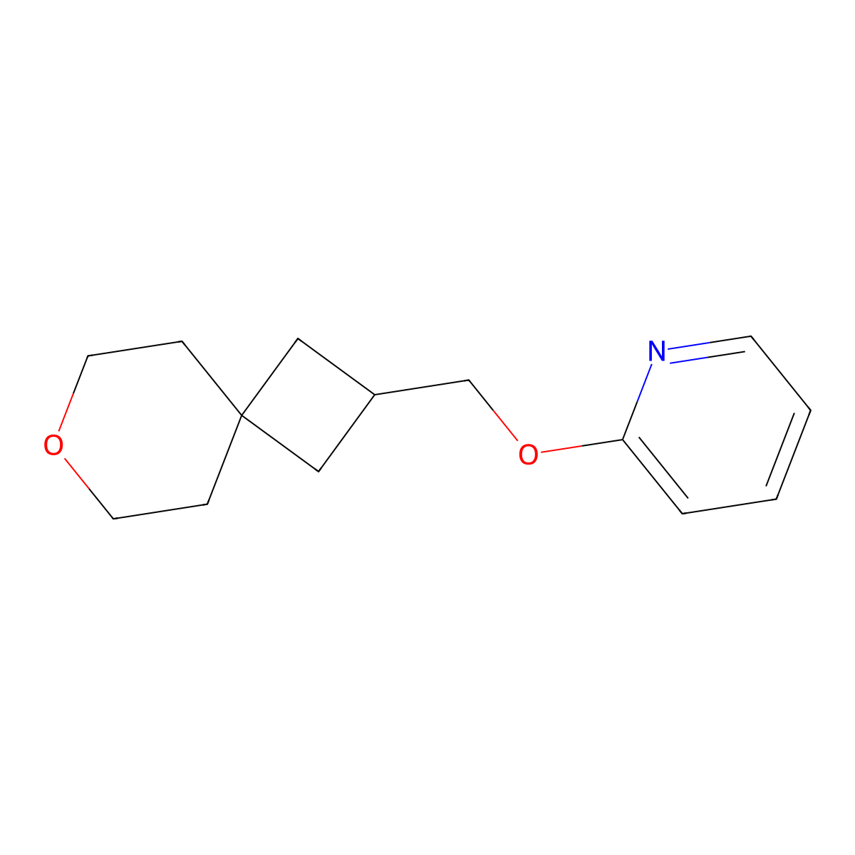 2-({7-Oxaspiro[3.5]nonan-2-yl}methoxy)pyridine molecular structure, CAS 2195811-46-0