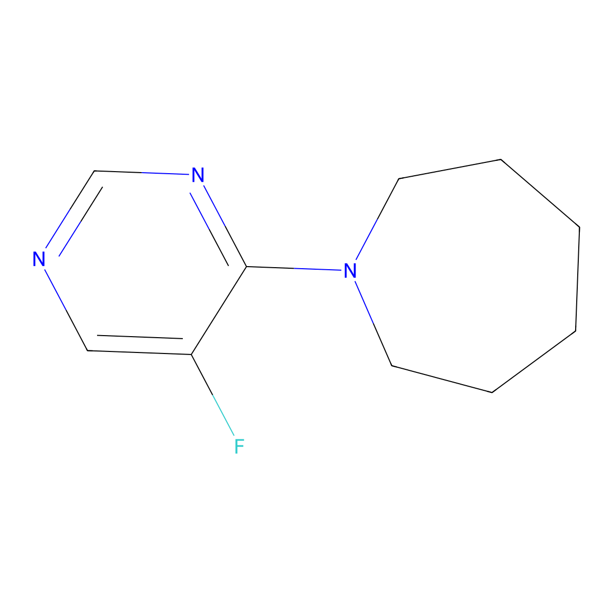 1-(5-Fluoropyrimidin-4-yl)azepane molecular structure, CAS 2195816-16-9
