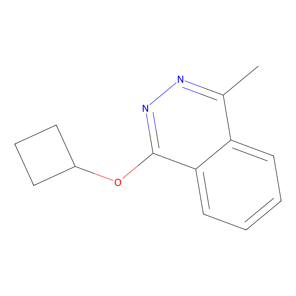 1-Cyclobutoxy-4-methylphthalazine molecular structure, CAS 2195878-11-4