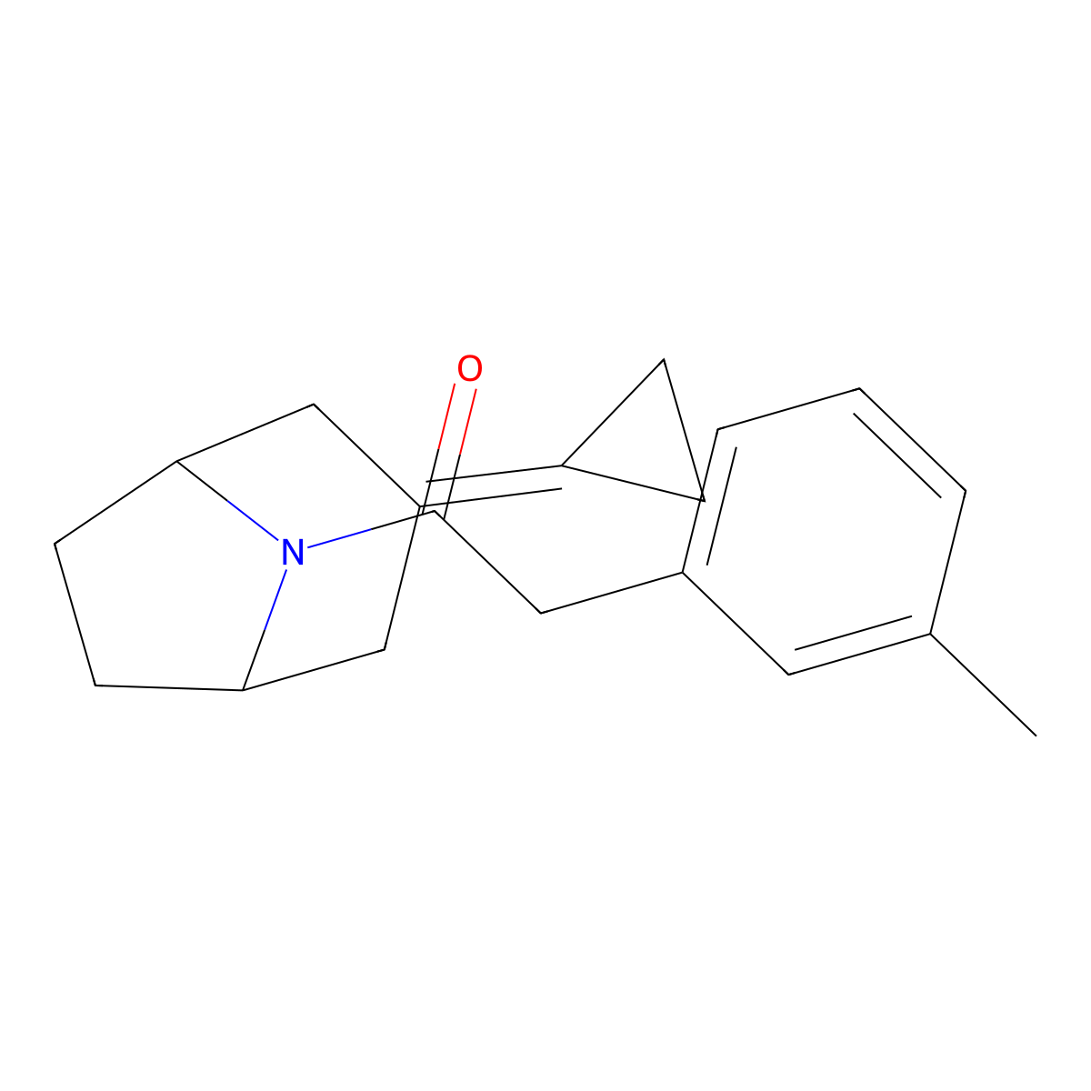 1-{3-Cyclopropylidene-8-azabicyclo[3.2.1]octan-8-yl}-2-(3-methylphenyl)ethan-1-one molecular structure, CAS 2195879-19-5