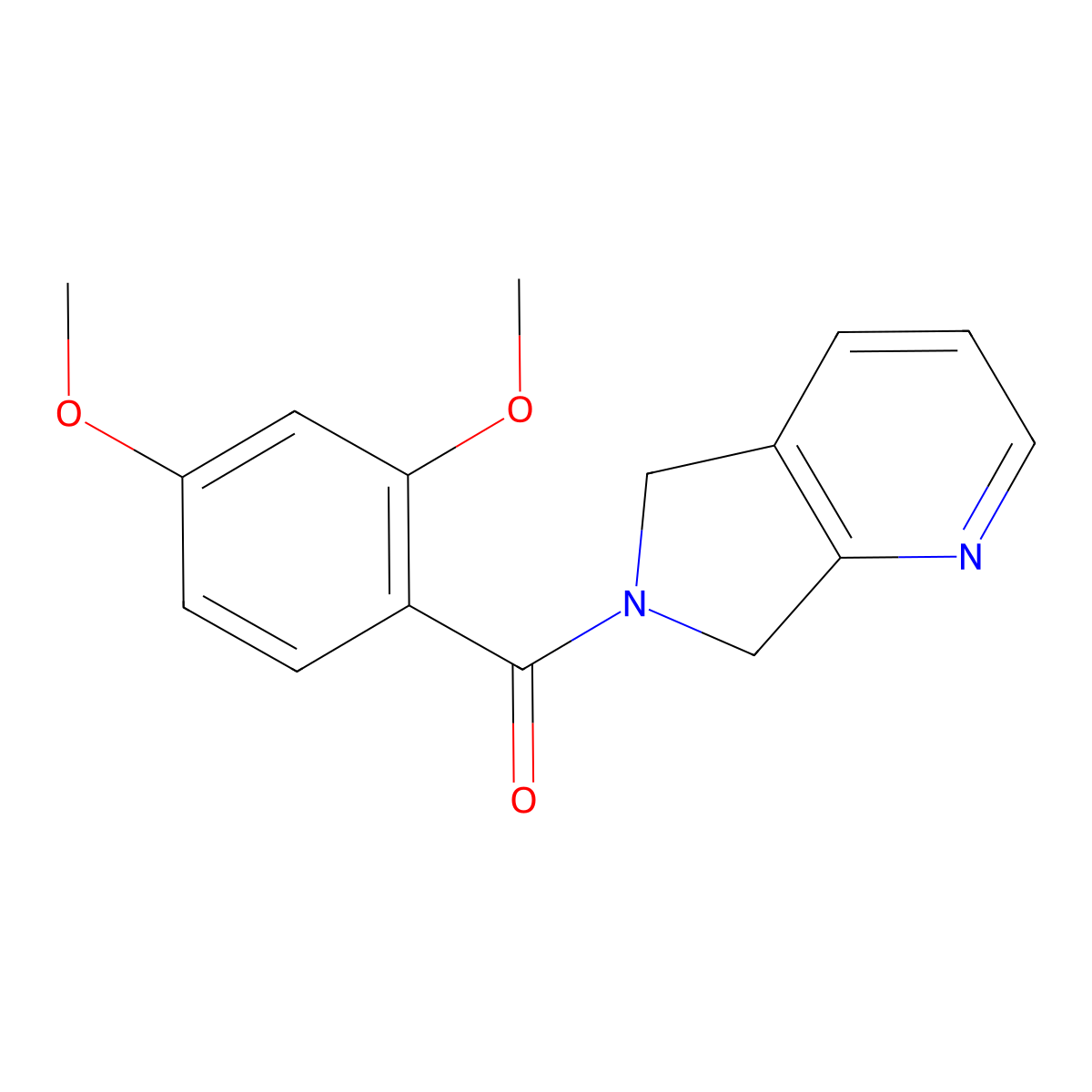 (2,4-dimethoxyphenyl)(5H-pyrrolo[3,4-b]pyridin-6(7H)-yl)methanone molecular structure, CAS 2195879-33-3