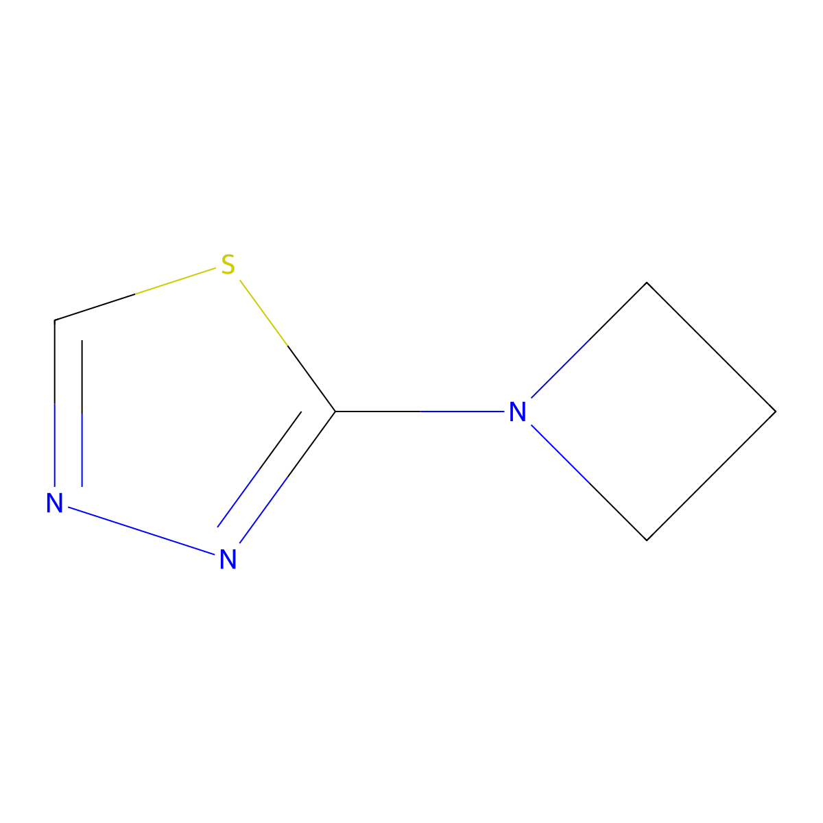 2-(Azetidin-1-yl)-1,3,4-thiadiazole molecular structure, CAS 2195879-52-6