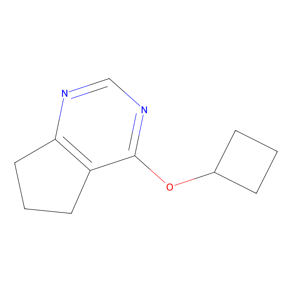 4-cyclobutoxy-5H,6H,7H-cyclopenta[d]pyrimidine molecular structure, CAS 2195880-63-6