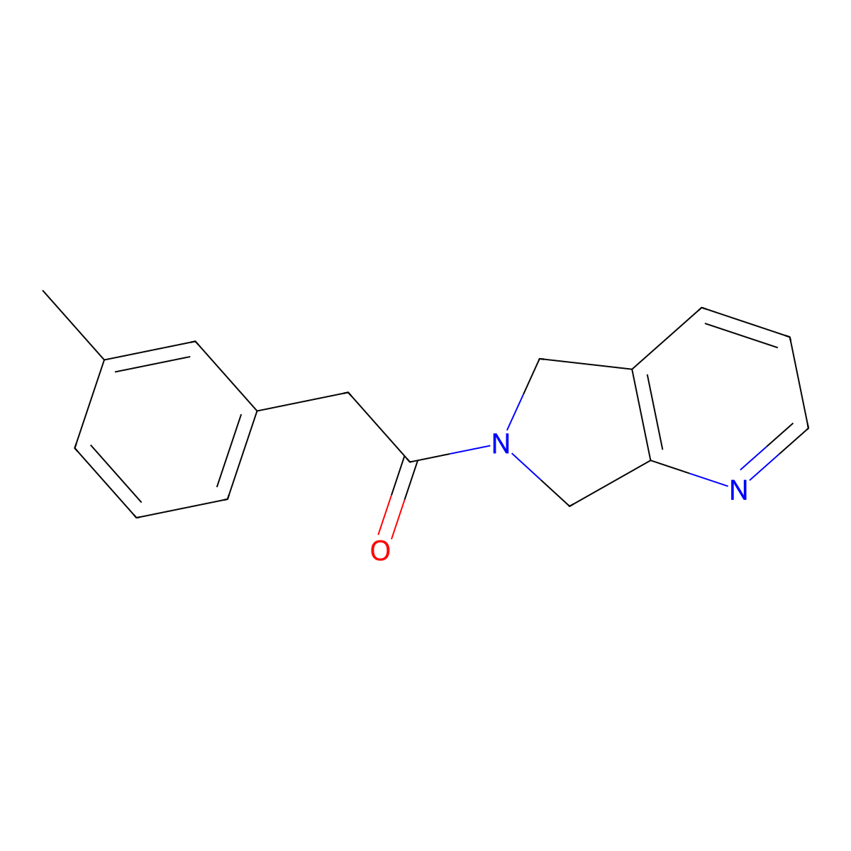 1-(5H-pyrrolo[3,4-b]pyridin-6(7H)-yl)-2-(m-tolyl)ethanone molecular structure, CAS 2195939-84-3