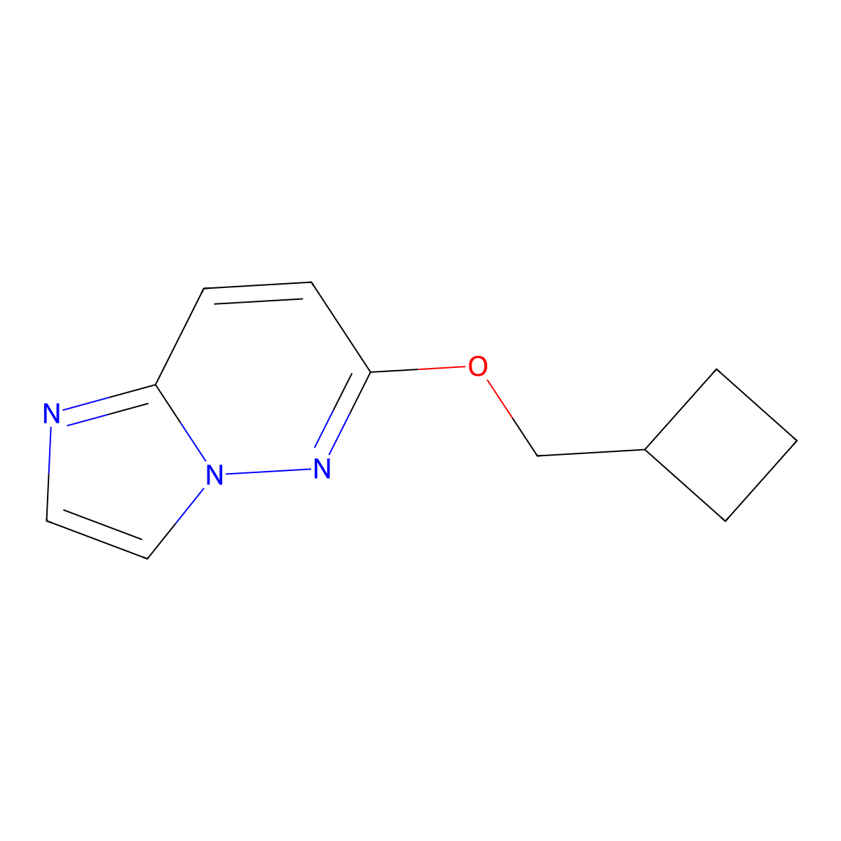 6-(Cyclobutylmethoxy)imidazo[1,2-b]pyridazine molecular structure, CAS 2195940-46-4