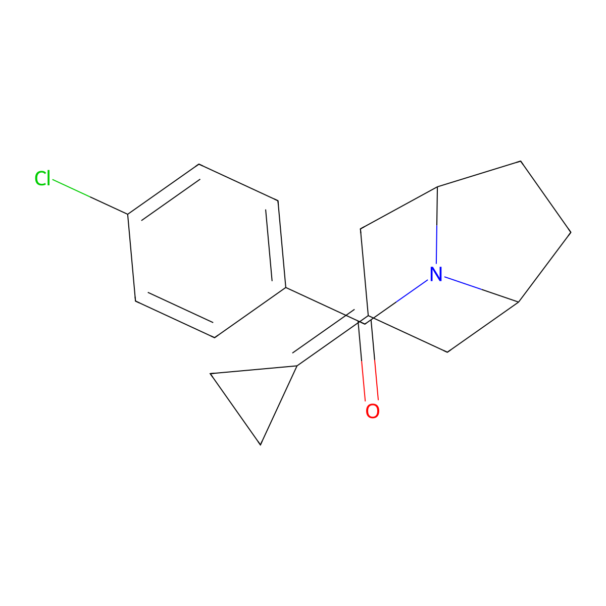 8-(4-Chlorobenzoyl)-3-cyclopropylidene-8-azabicyclo[3.2.1]octane molecular structure, CAS 2195942-51-7