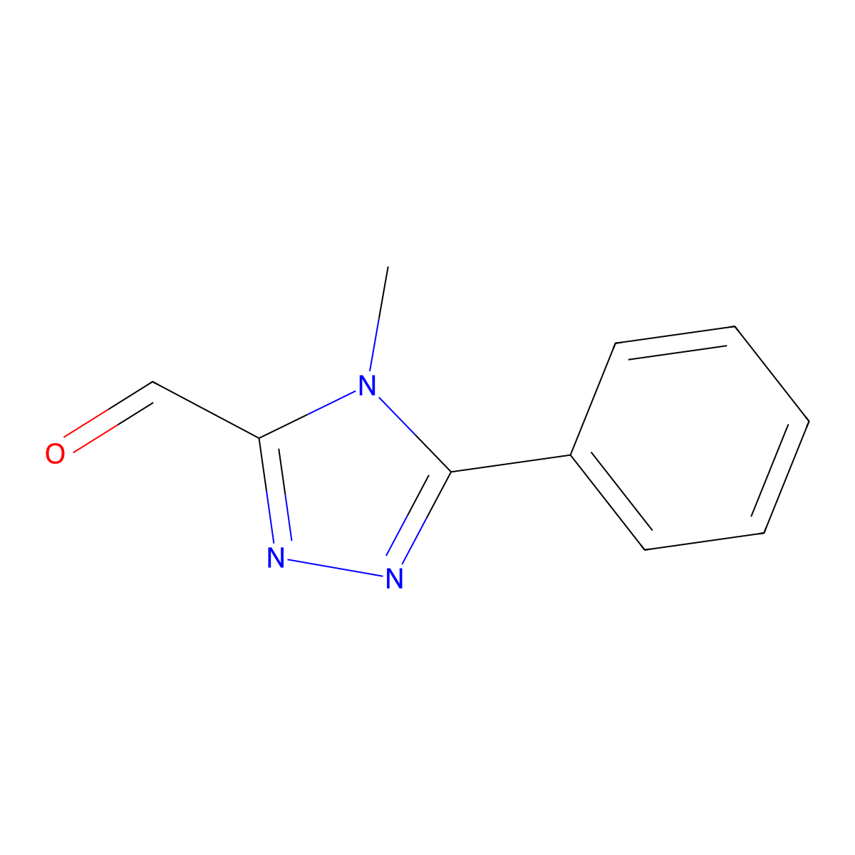 4-methyl-5-phenyl-4H-1,2,4-triazole-3-carbaldehyde molecular structure, CAS 219600-03-0
