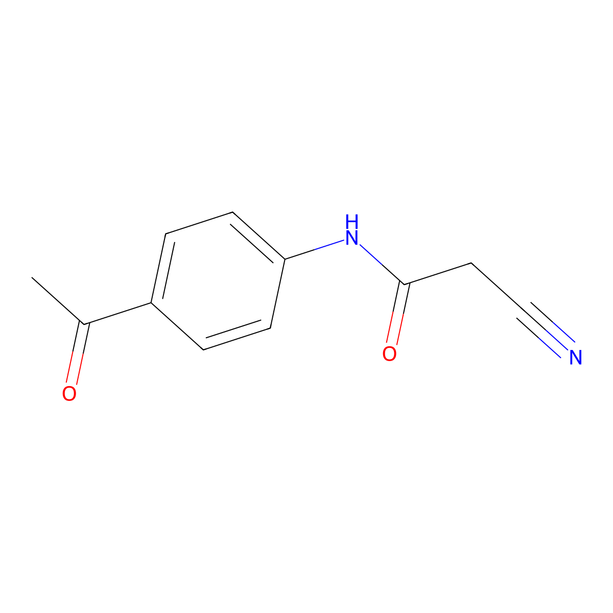 N-(4-acetylphenyl)-2-cyanoacetamide molecular structure, CAS 219618-11-8